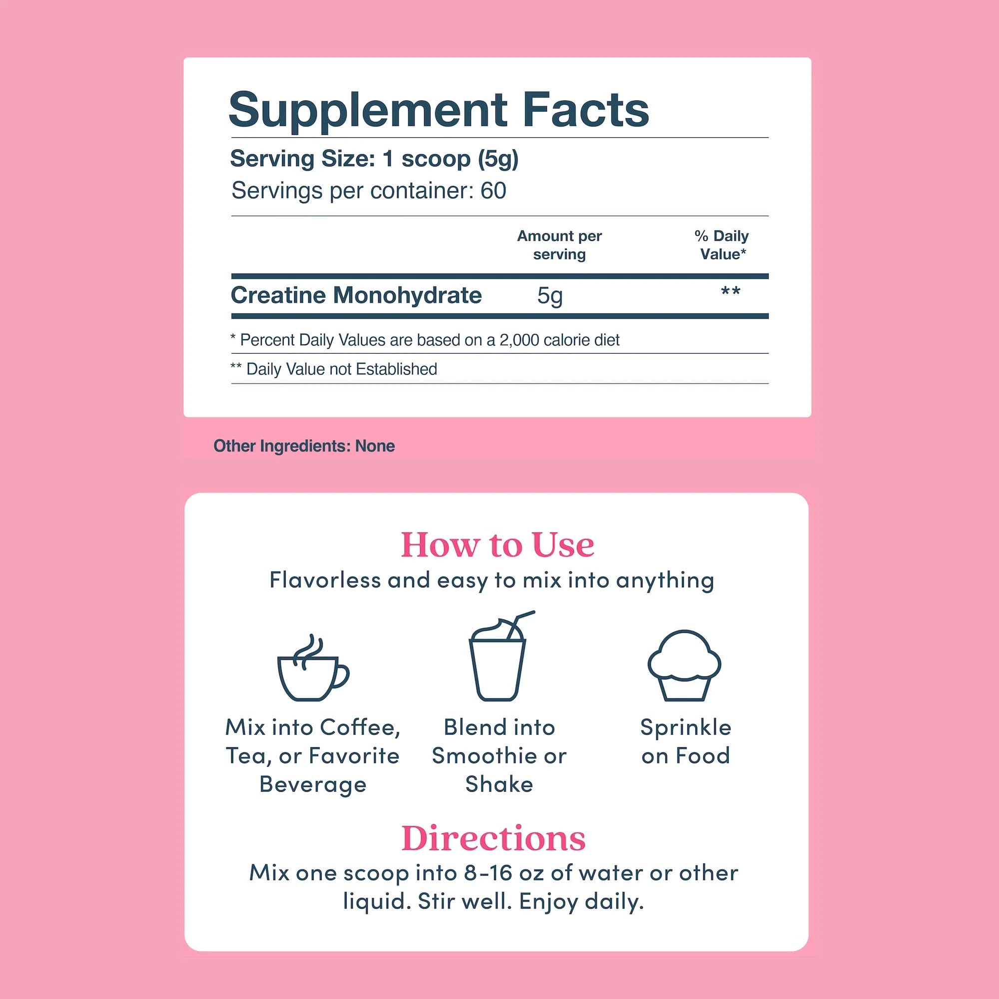 Further Food Creatine Monohydrate 301g packaging