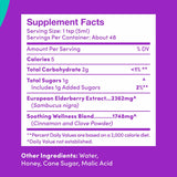 Further Food Elderberry Syrup 8 oz back view
