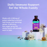 Further Food Elderberry Syrup bottle with honey and cinnamon