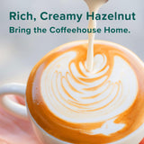 Further Food Hazelnut Collagen Creamer with coffee and cookies
