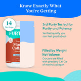 Further Food Marine Collagen Peptides Powder in a smoothie bowl