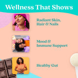 Further Food Marine Collagen Peptides Powder mixed in a glass of water
