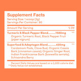 Further Food Turmeric Superblend Powder packaging