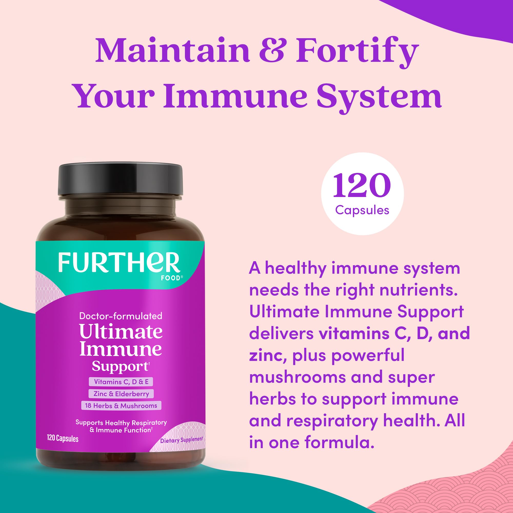 Further Food Ultimate daily wellness Support packaging details