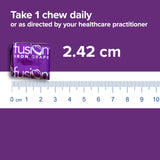 Fusion Lifestyle Iron Soft Chews grape flavour soft chew close-up