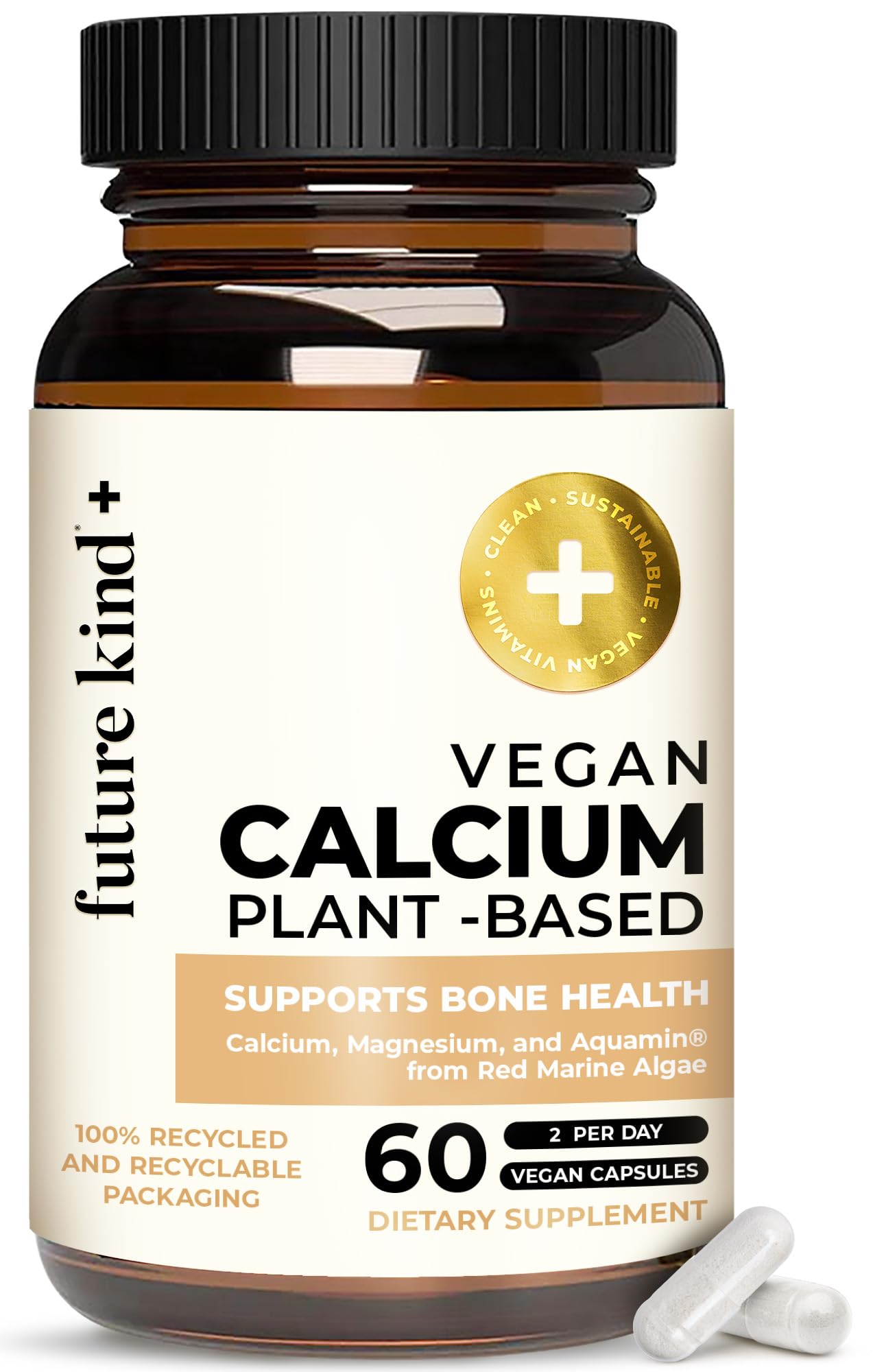 Future Kind Calcium Supplement 90 Capsules front view