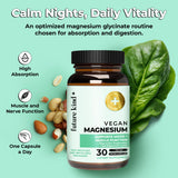 Future Kind Magnesium Glycinate 200mg supplement bottle side view