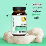 Future Kind Magnesium Glycinate capsules on a wooden table