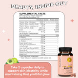 Future Kind Vegan Collagen support capsules in a glass bottle