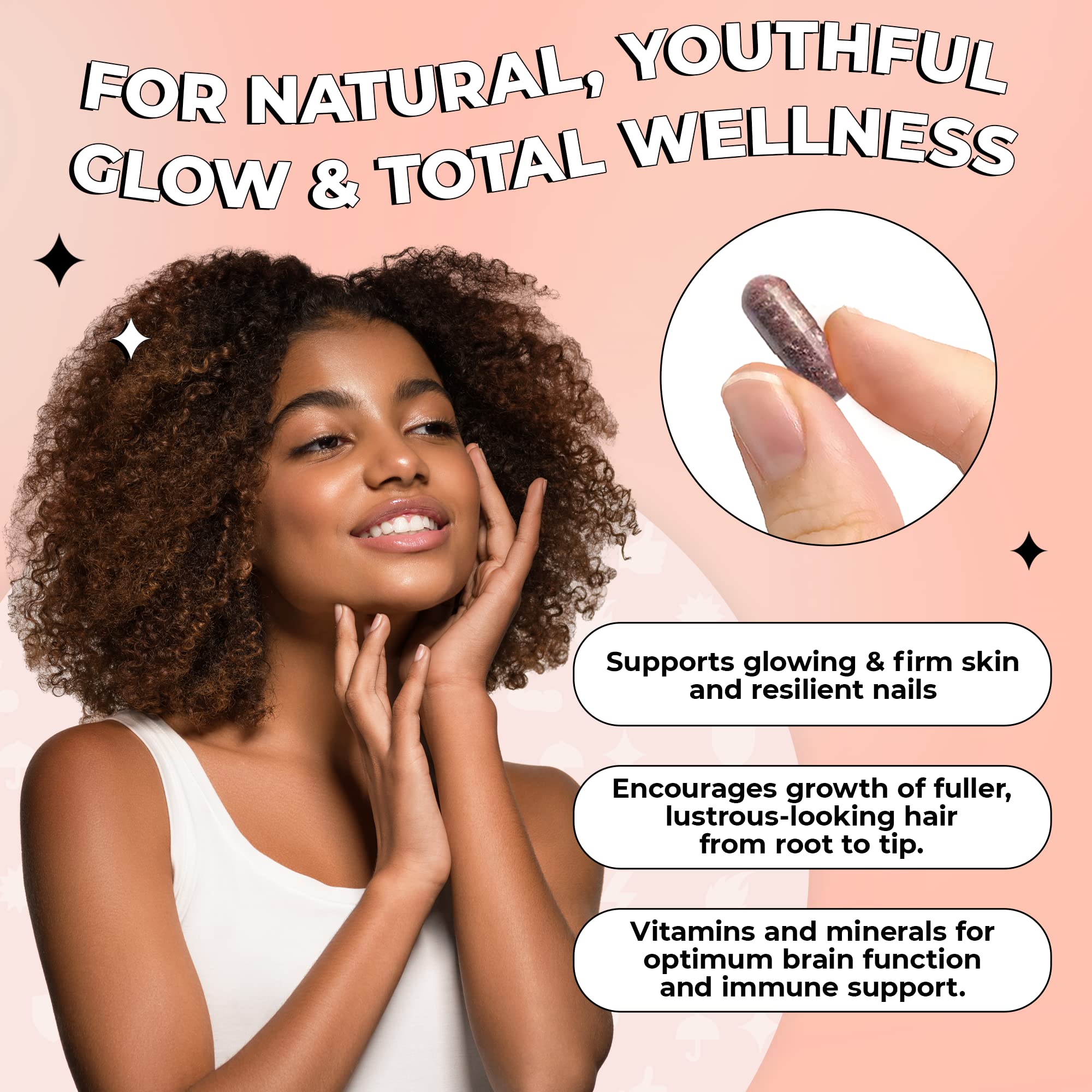 Future Kind Vegan Collagen support capsules on a wooden surface