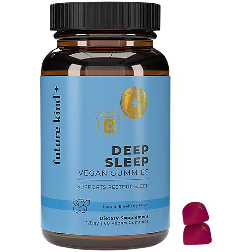 Future Kind Vegan Melatonin Gummies packaging with blueberry flavour