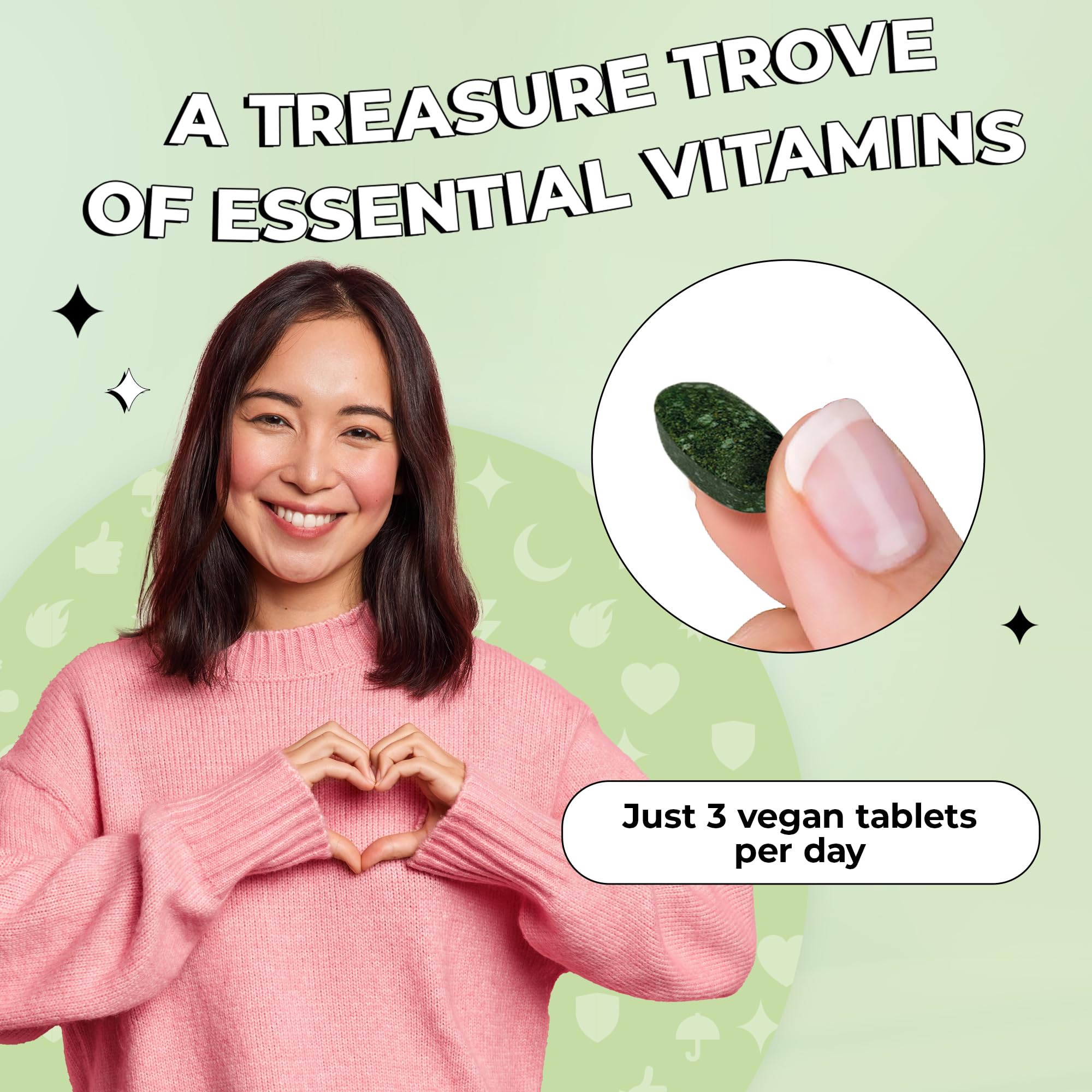 Future Kind Vegan Multivitamin capsules on a wooden table