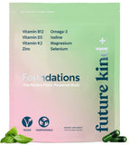 Future Kind Vegan Multivitamins front view with compostable pouch
