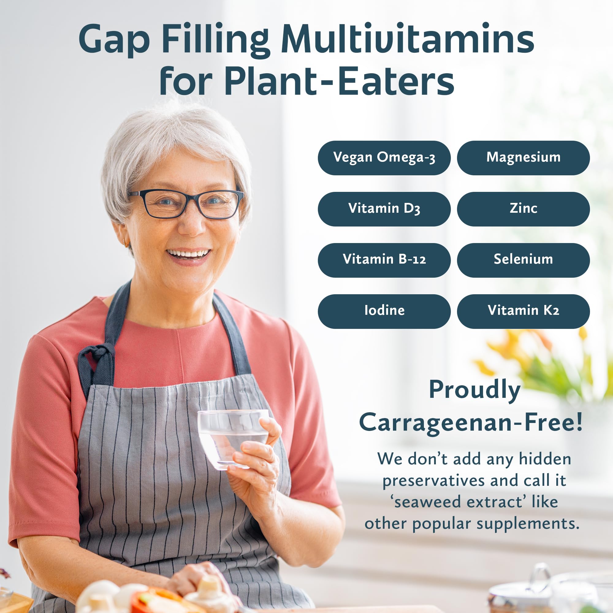 Future Kind Vegan Multivitamins ingredients list on pouch