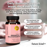 Future Kind Vegan Prenatal Vitamins 60ct capsules close-up