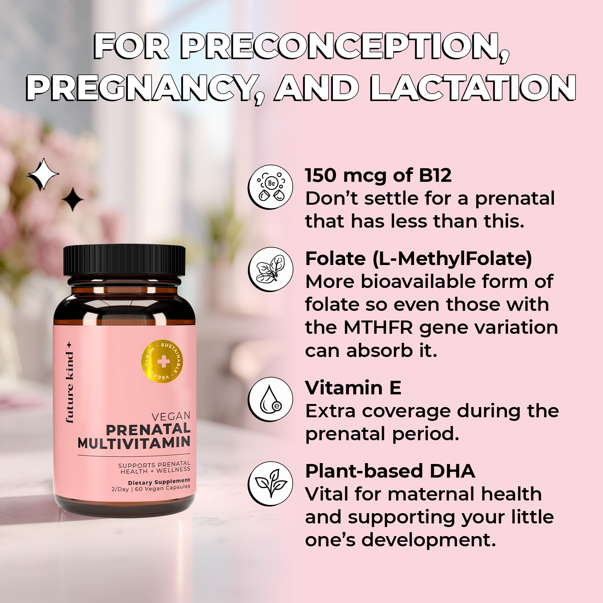 Future Kind Vegan Prenatal Vitamins ingredients list