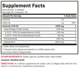 Futurebiotics Antarctic Krill Oil 1000mg softgels with ingredients list