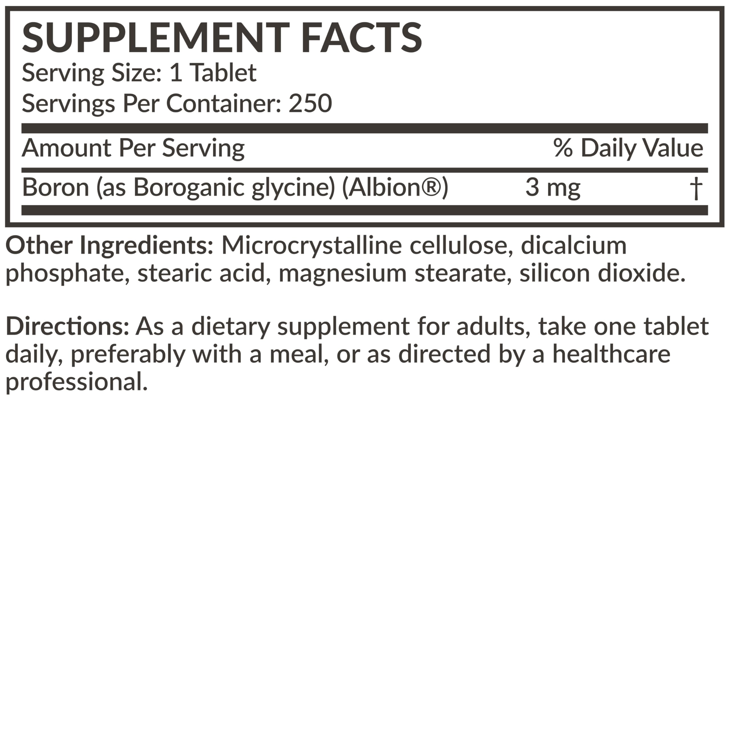 Futurebiotics Boron 3 MG supplement in a lifestyle setting