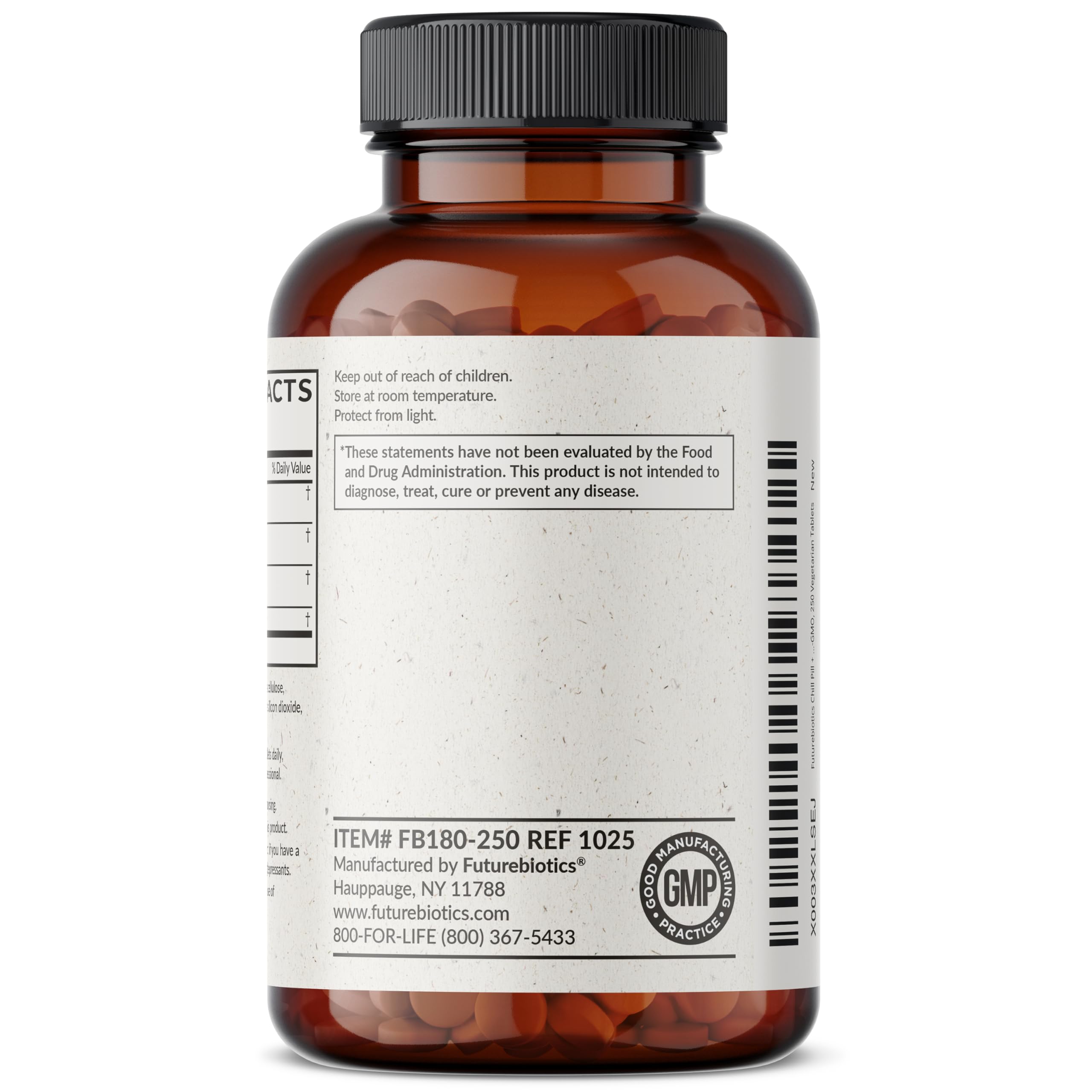 Futurebiotics Chill Pill + St. John's Wort ingredients list