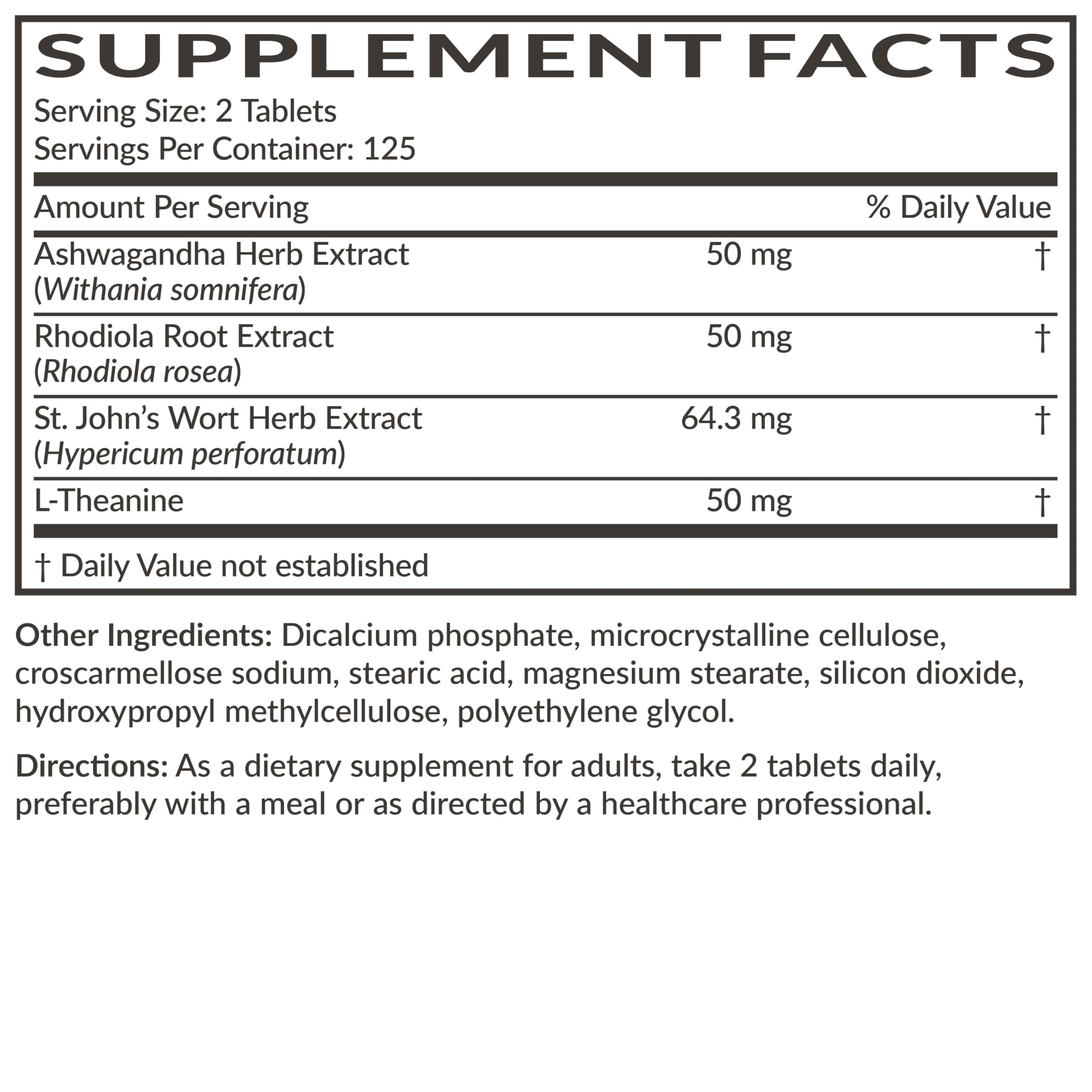 Futurebiotics Chill Pill + St. John's Wort on a wooden table