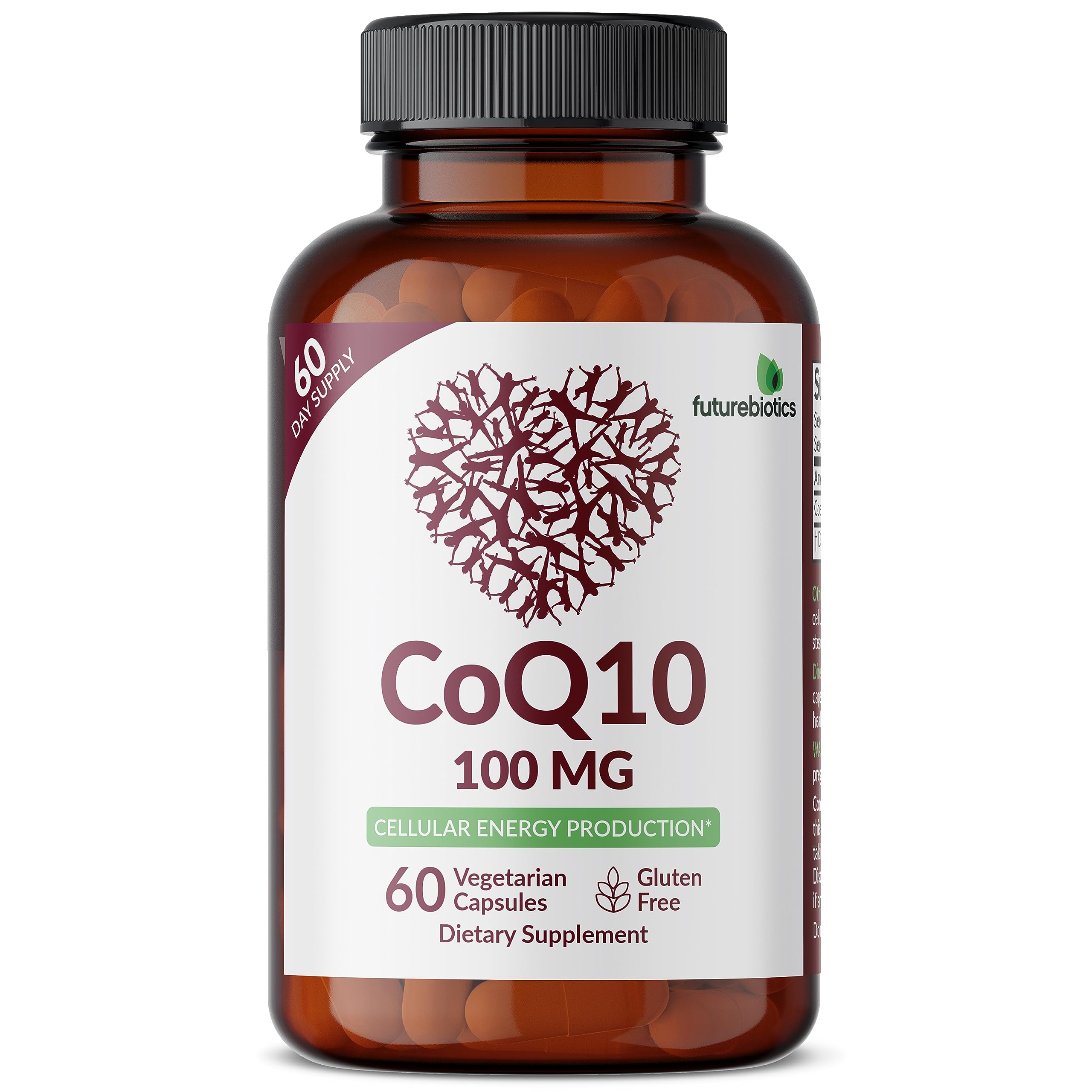 Futurebiotics CoQ10 100 MG vegetarian capsules packaging