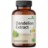 Futurebiotics Dandelion Root 1500 MG capsules in a clear bottle