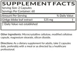 Futurebiotics Ginkgo Biloba 500mg capsules in a hand