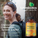 Futurebiotics Glucosamine Chondroitin Turmeric & MSM capsules close-up