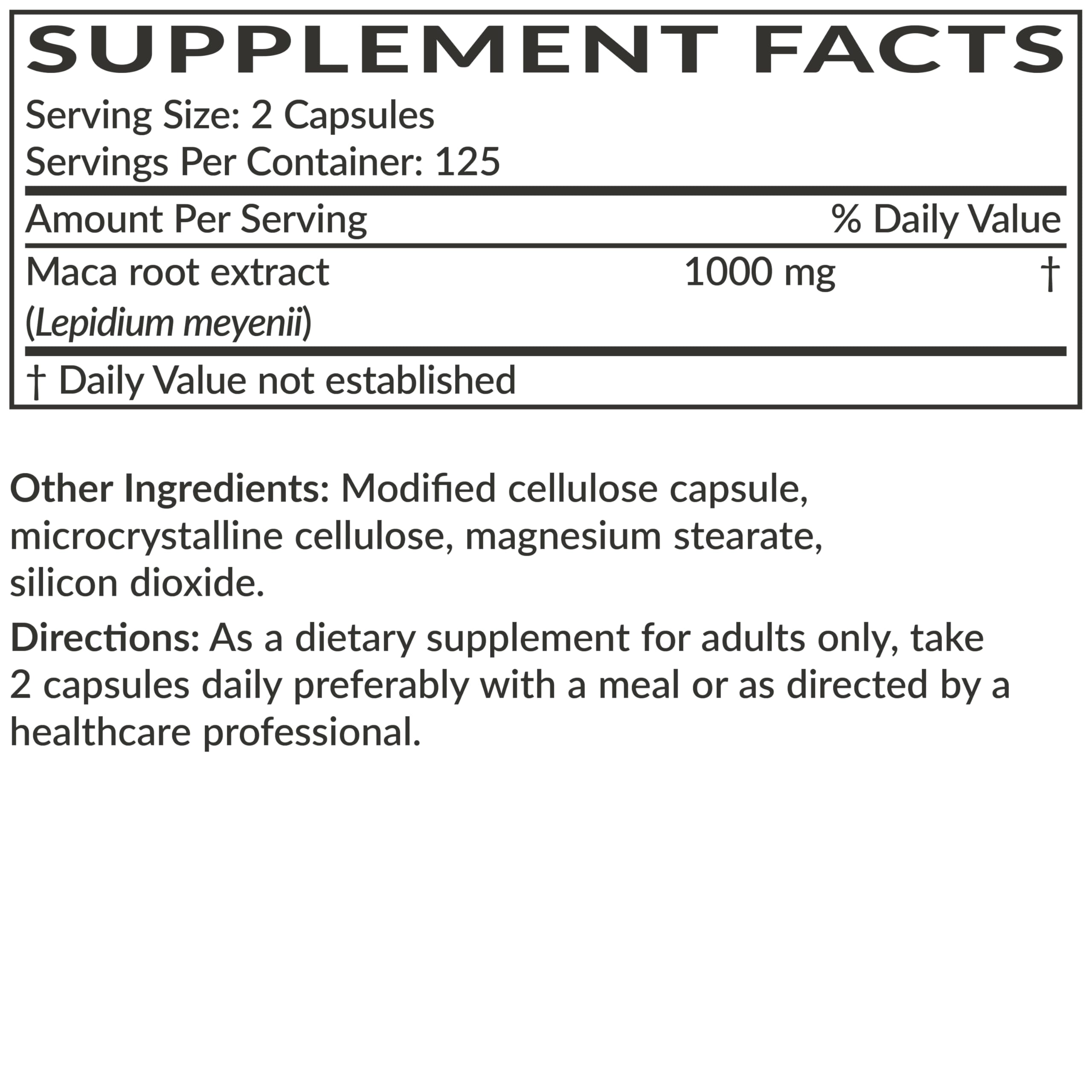 Futurebiotics Maca Root 4000MG vegan capsules with other supplements