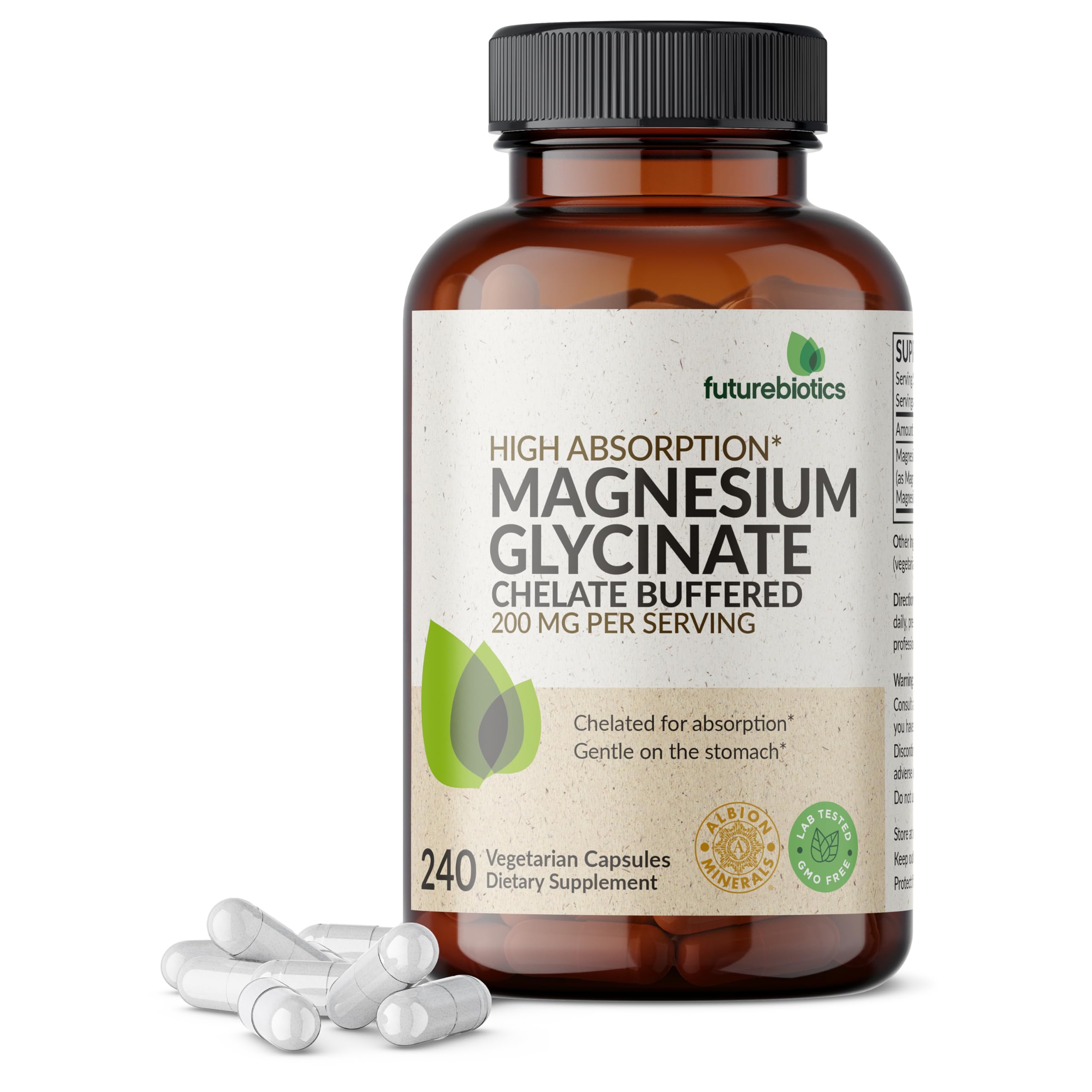 Futurebiotics Magnesium Glycinate 259g front view