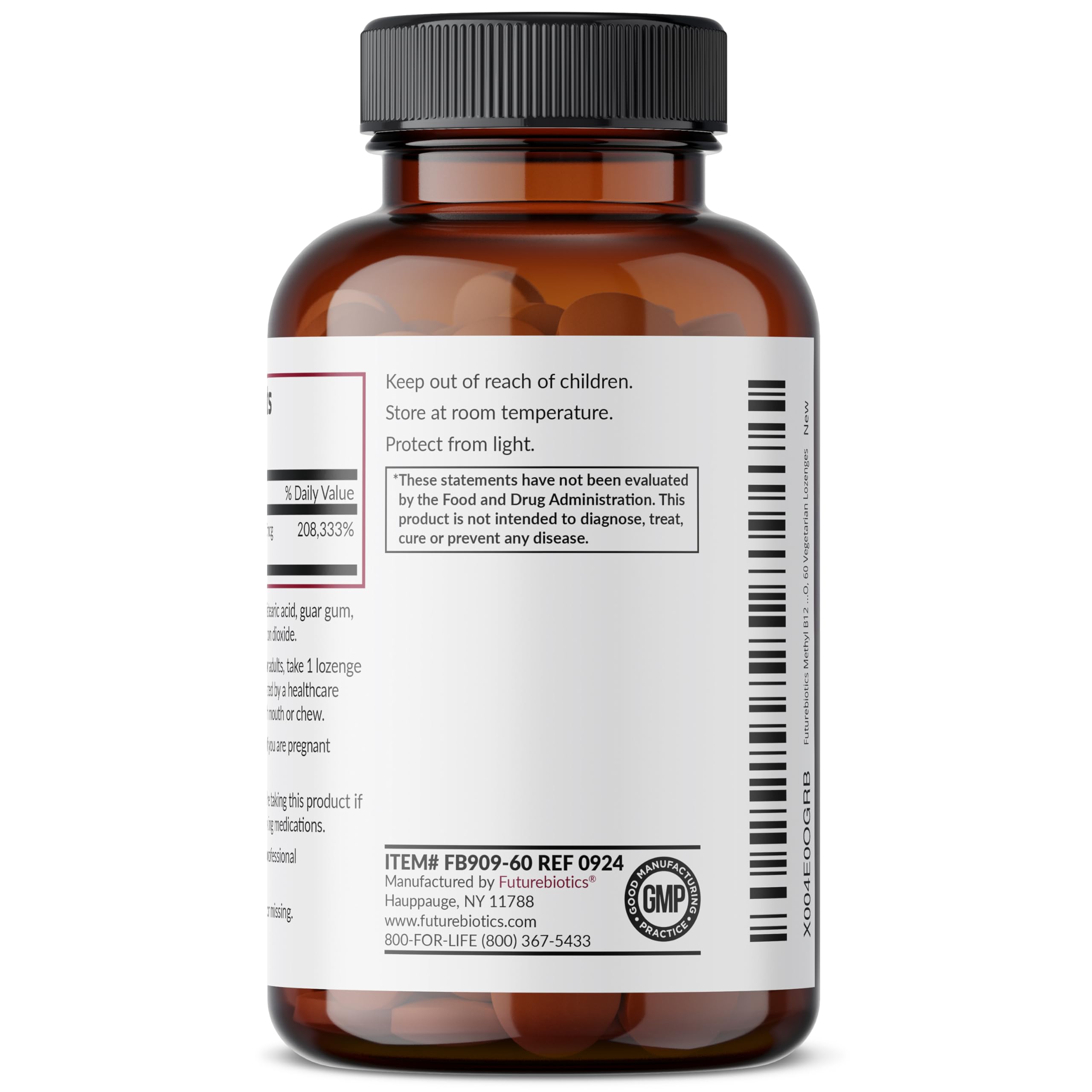 Futurebiotics Methyl B12 Cherry Lozenges in hand