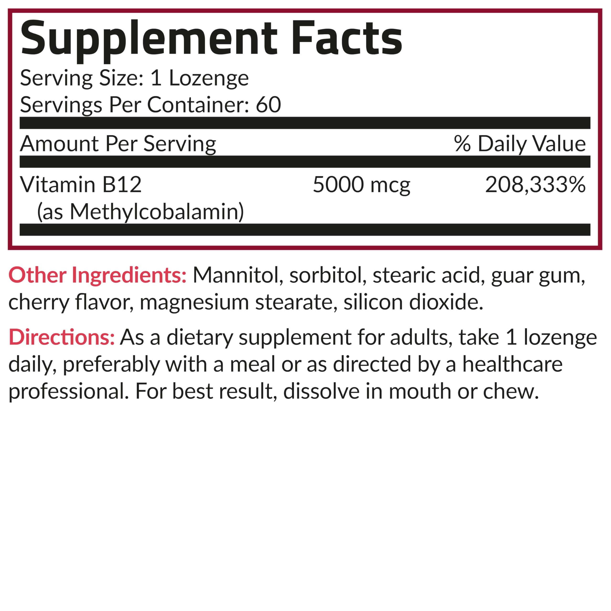 Futurebiotics Methyl B12 Cherry Lozenges with a glass of water