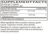 Futurebiotics Milk Thistle capsules in a hand