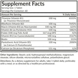 Futurebiotics Super B 100 Vitamin B-Complex displayed with fruits