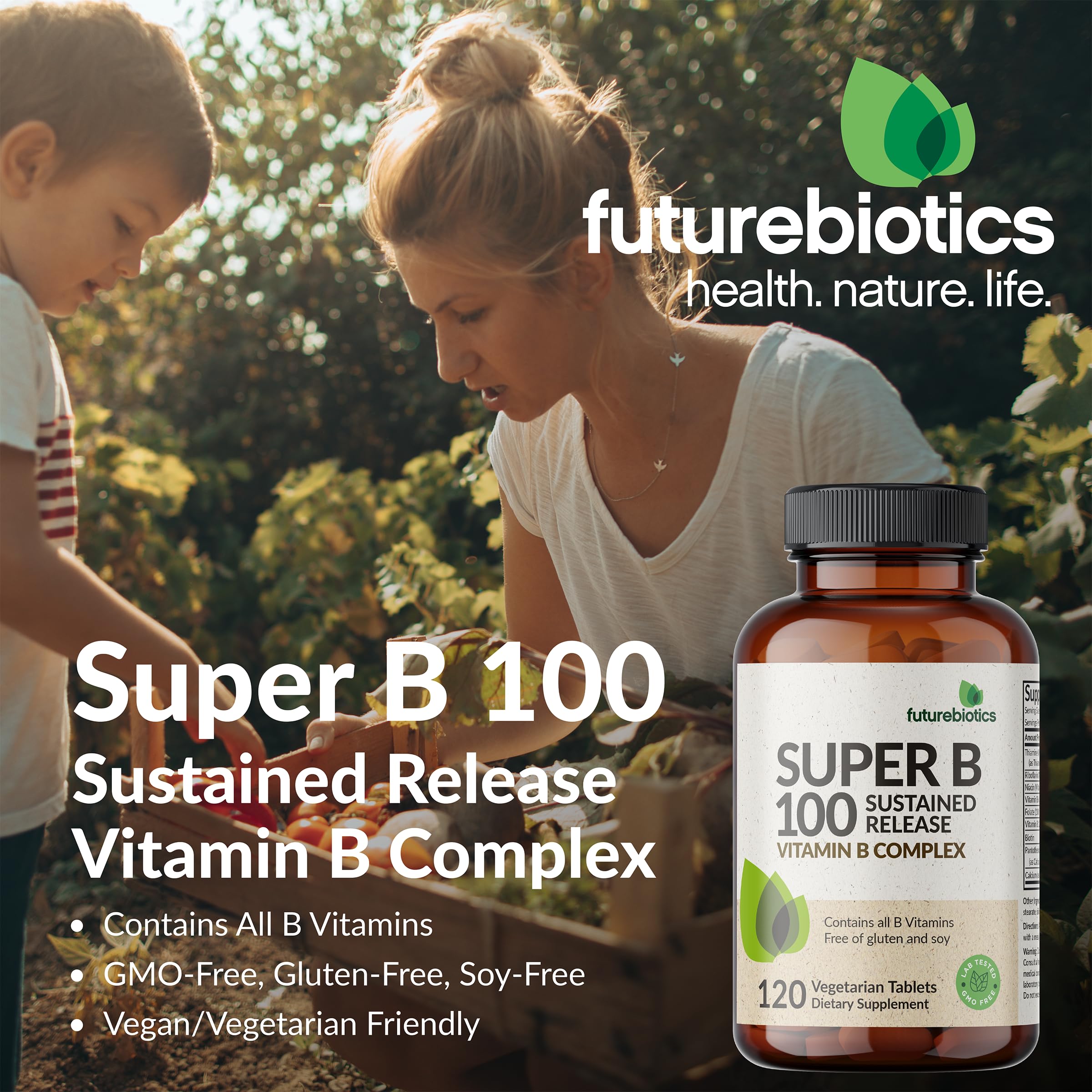 Futurebiotics Super B 100 Vitamin B-Complex packaging