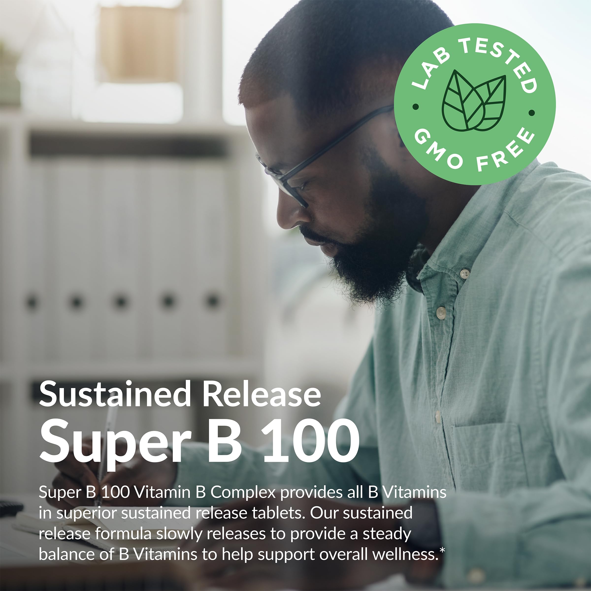 Futurebiotics Super B 100 Vitamin B-Complex tablet close-up