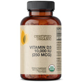 Futurebiotics Vitamin D3 10,000 IU Organic Tablets back view