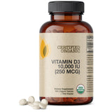 Futurebiotics Vitamin D3 10,000 IU Organic Tablets front view