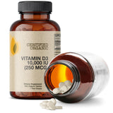 Futurebiotics Vitamin D3 10,000 IU Organic Tablets on a table