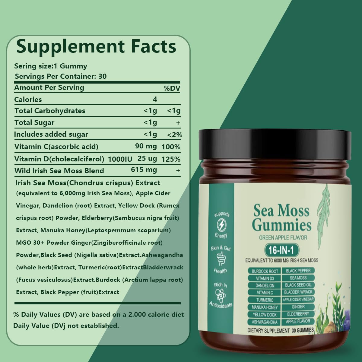 FW ZONE Blended Vitamin & Mineral Gummies close-up of gummies