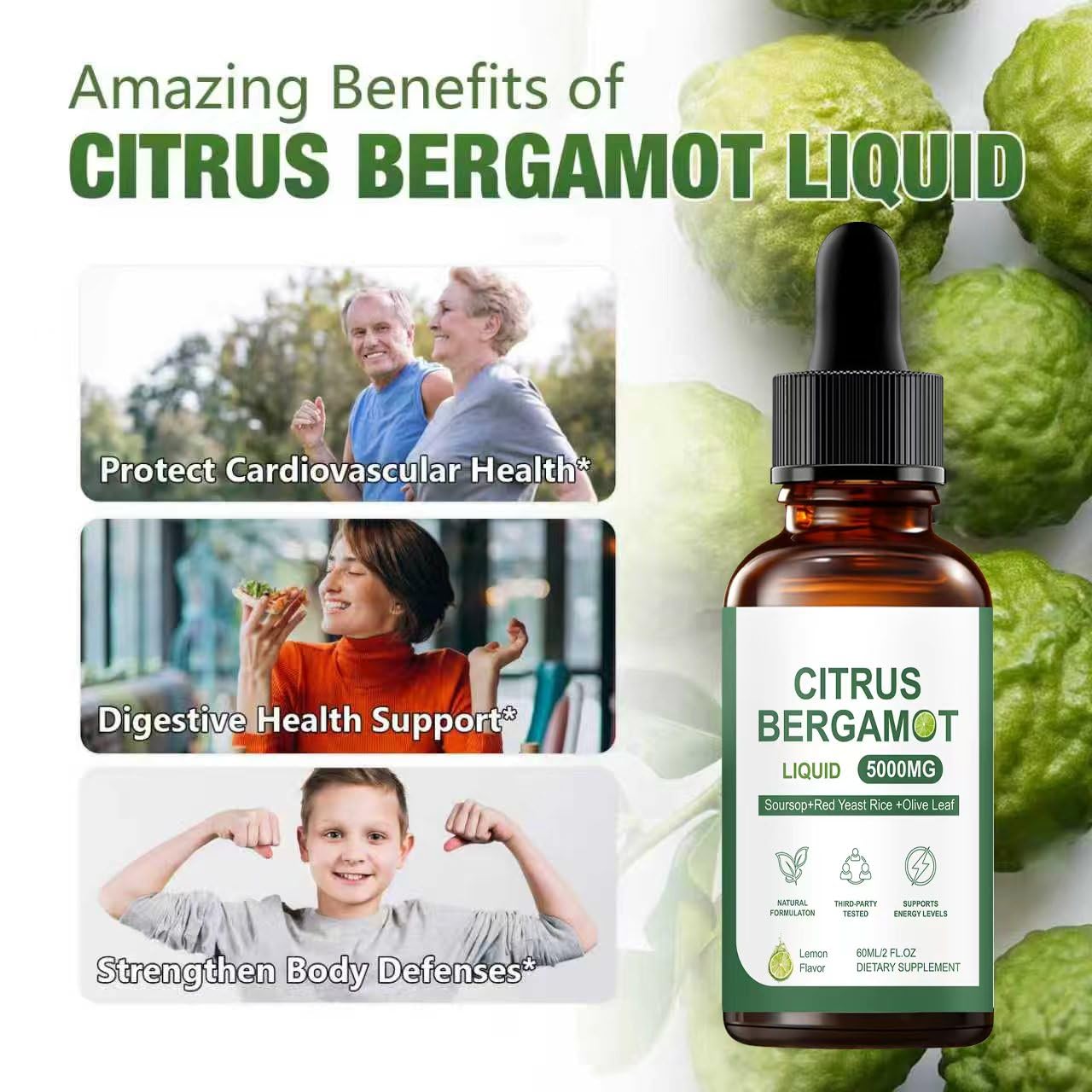 FW ZONE Citrus Bergamot Liquid Supplement 2 fl oz dropper