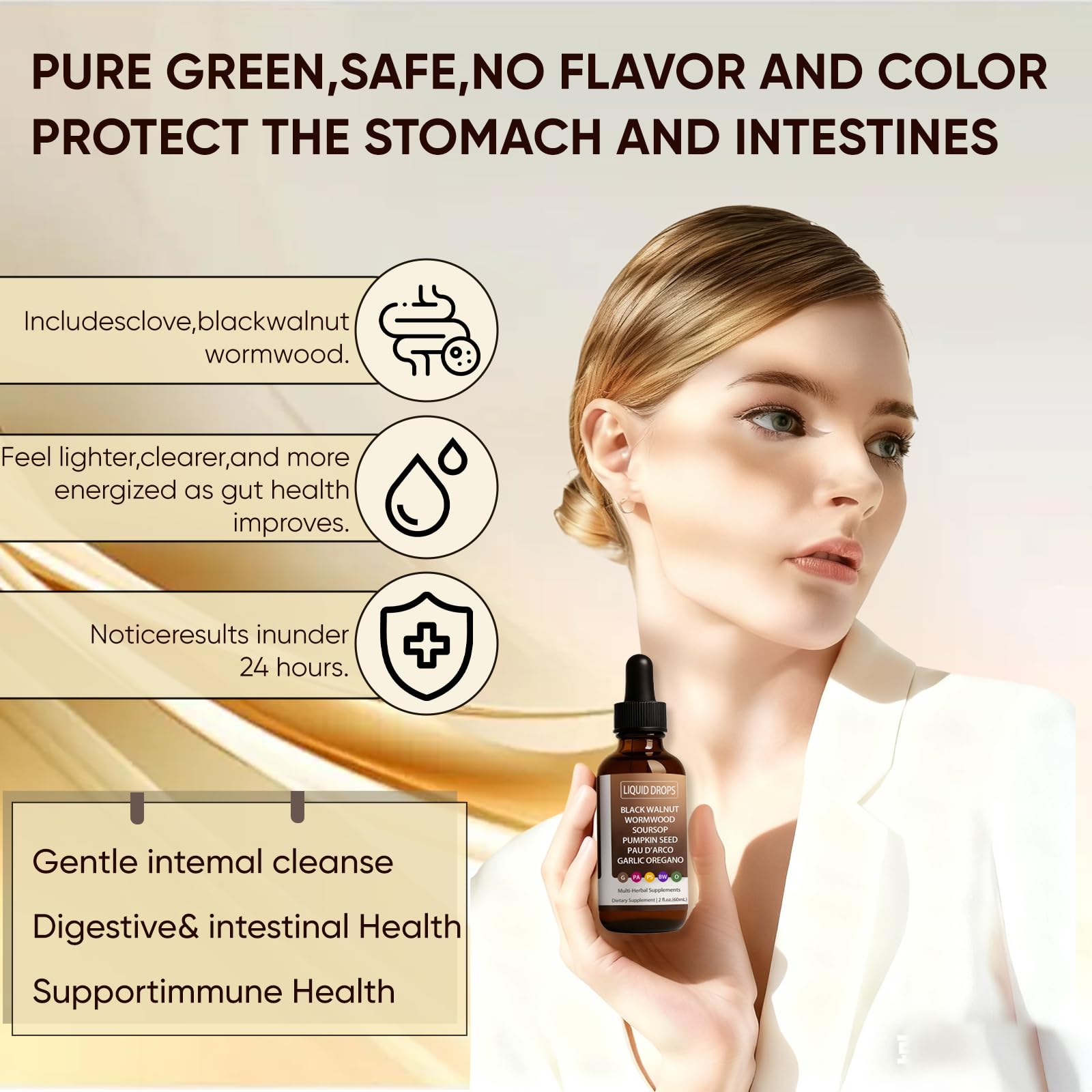 FWPTEI Black Walnut Wormwood Liquid Drops ingredients list