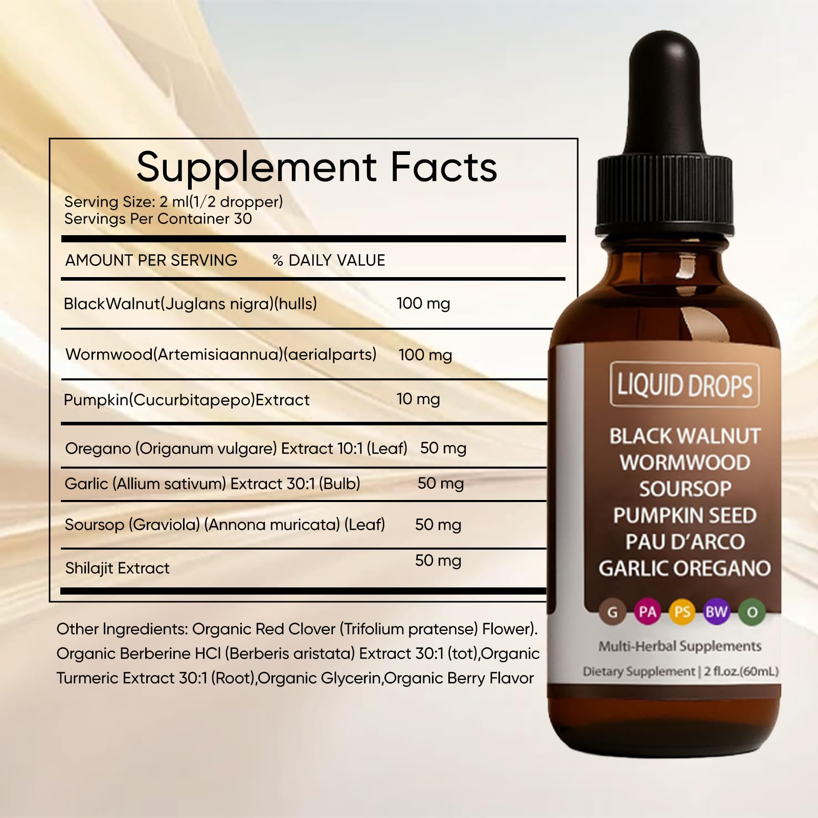 FWPTEI Black Walnut Wormwood Liquid Drops lifestyle scene