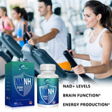 FYLFRKUY NMNH 500mg B3 Niacin Supplement bottle with a measuring spoon