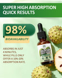 Fynzylarv Soursop Liquid Drops 60ml bottle back view