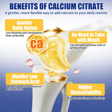 Fzjjyana Calcium Citrate Gummies side view of bottle
