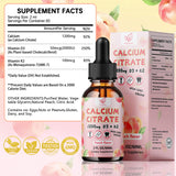 Fzjjyana Calcium Citrate Liquid Drops bottle on a kitchen counter