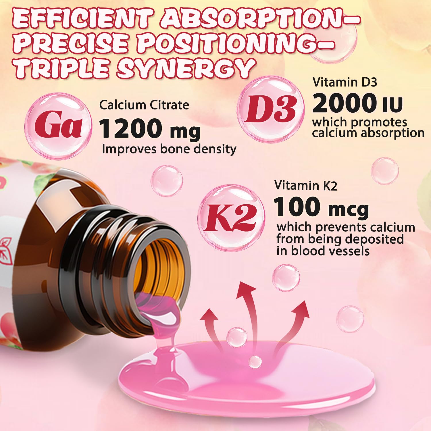 Fzjjyana Calcium Citrate Liquid Drops packaging side view