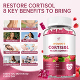 Fzjjyana Cortisol Gummies packaging with raspberry flavour