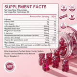Fzjjyana Cortisol Gummies with a glass of water